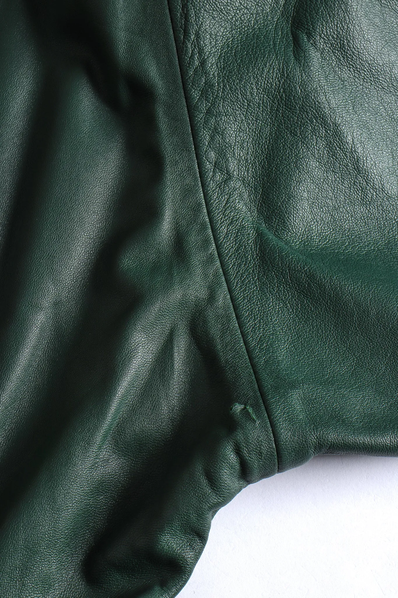 Leather Appliqué Wrap Dress