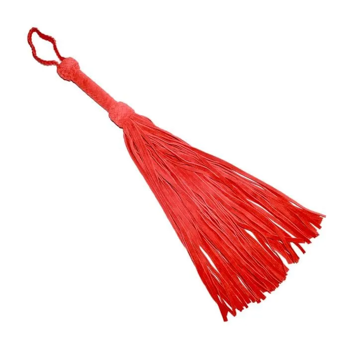 Leather Suede Flogger Black or Red
