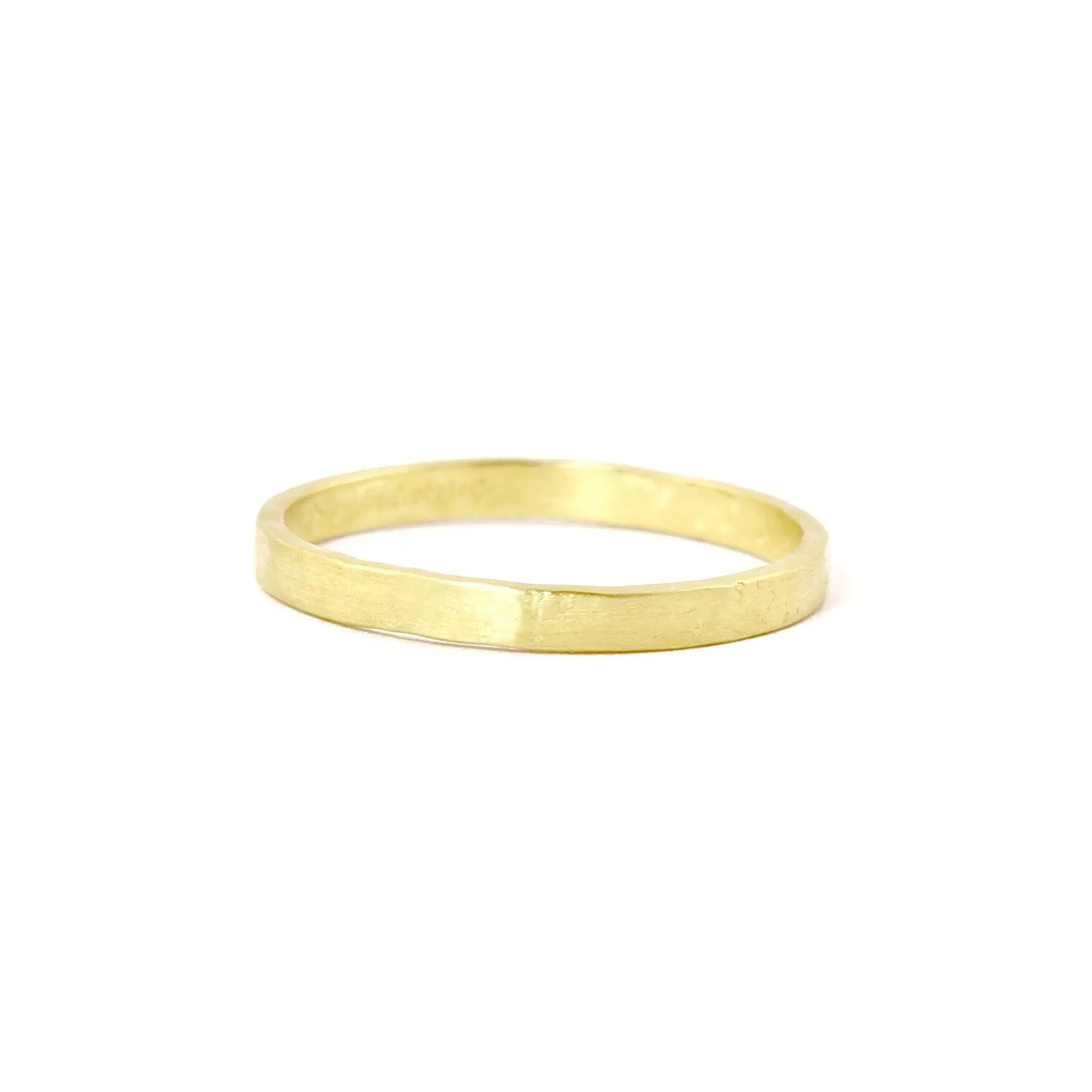 Lightweight 18kt Gold Parchment Band by Sarah Mcguire