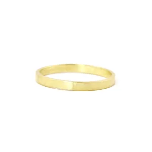 Lightweight 18kt Gold Parchment Band by Sarah Mcguire