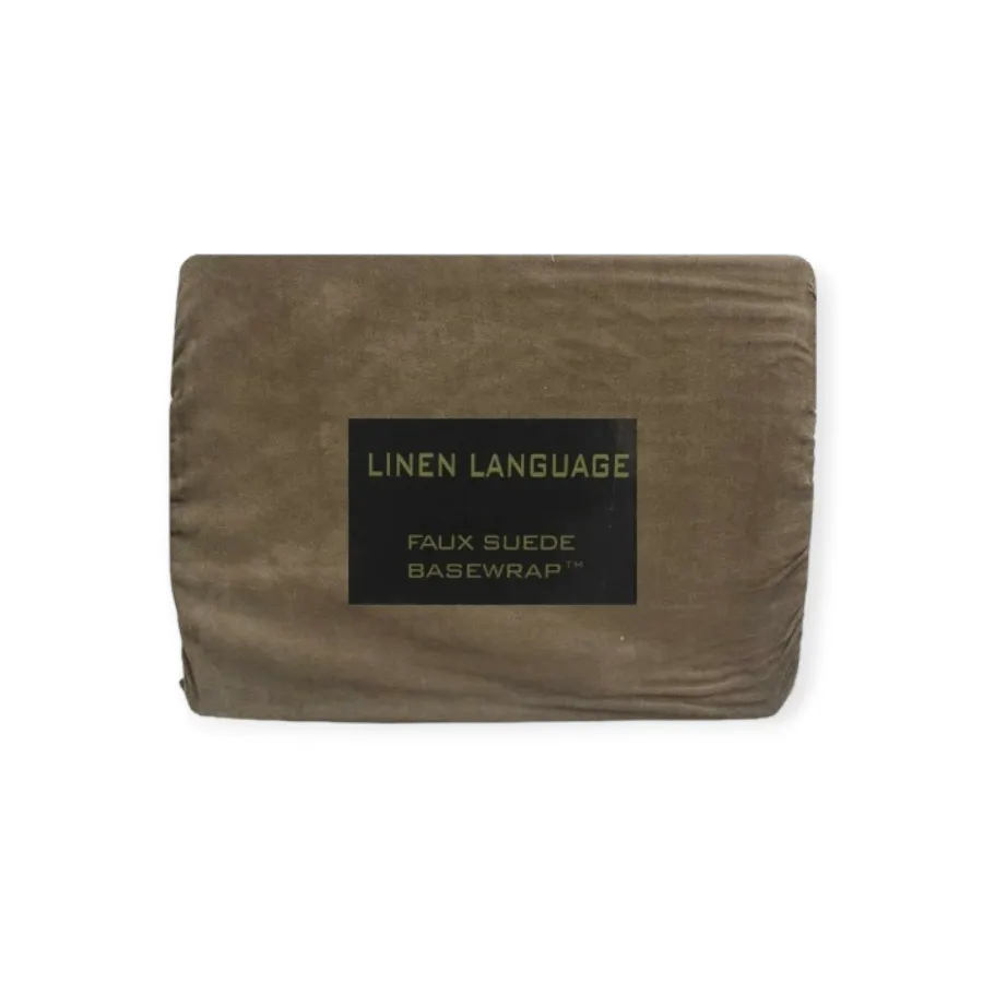 Linen Language Faux Suede Basewrap Chocolate