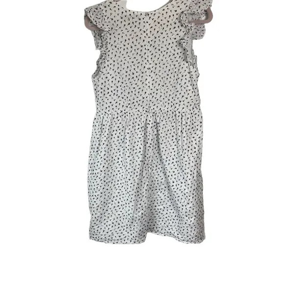 LOFT Eyelet Ruffle Sleeve Crossover Dress Size 10