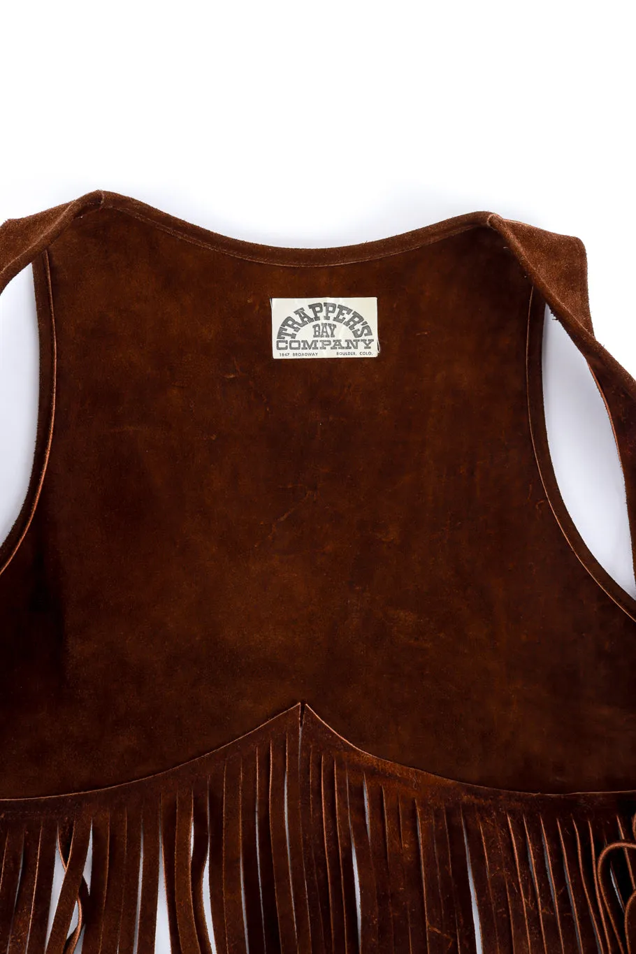 Long Fringe Suede Vest