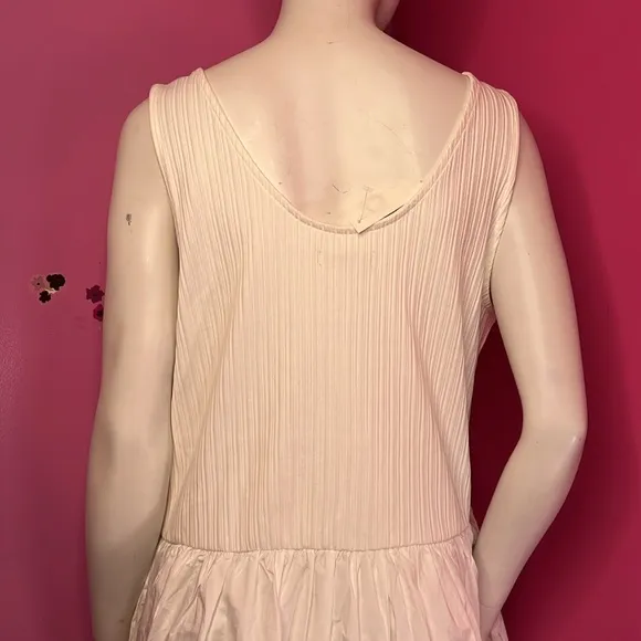 Madewell Drop-Waist Tank Midi Dress lighthouse white size XL