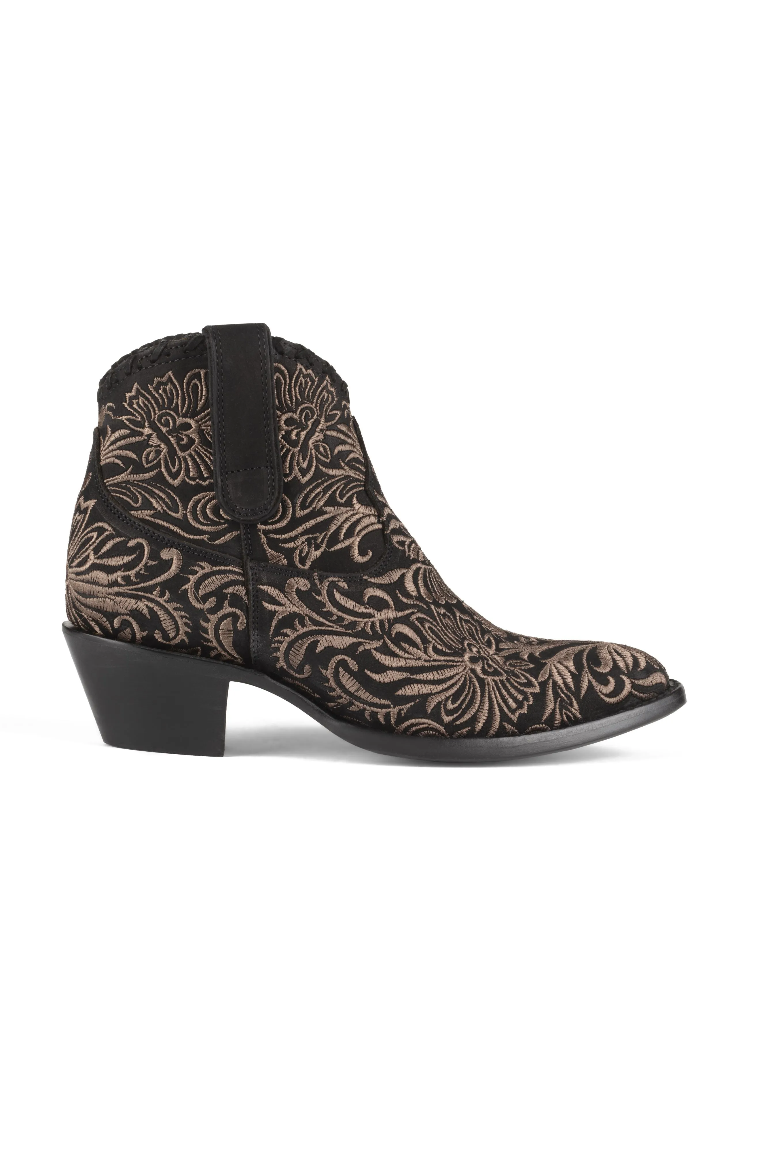 Mila - Almond Toe - Black Suede