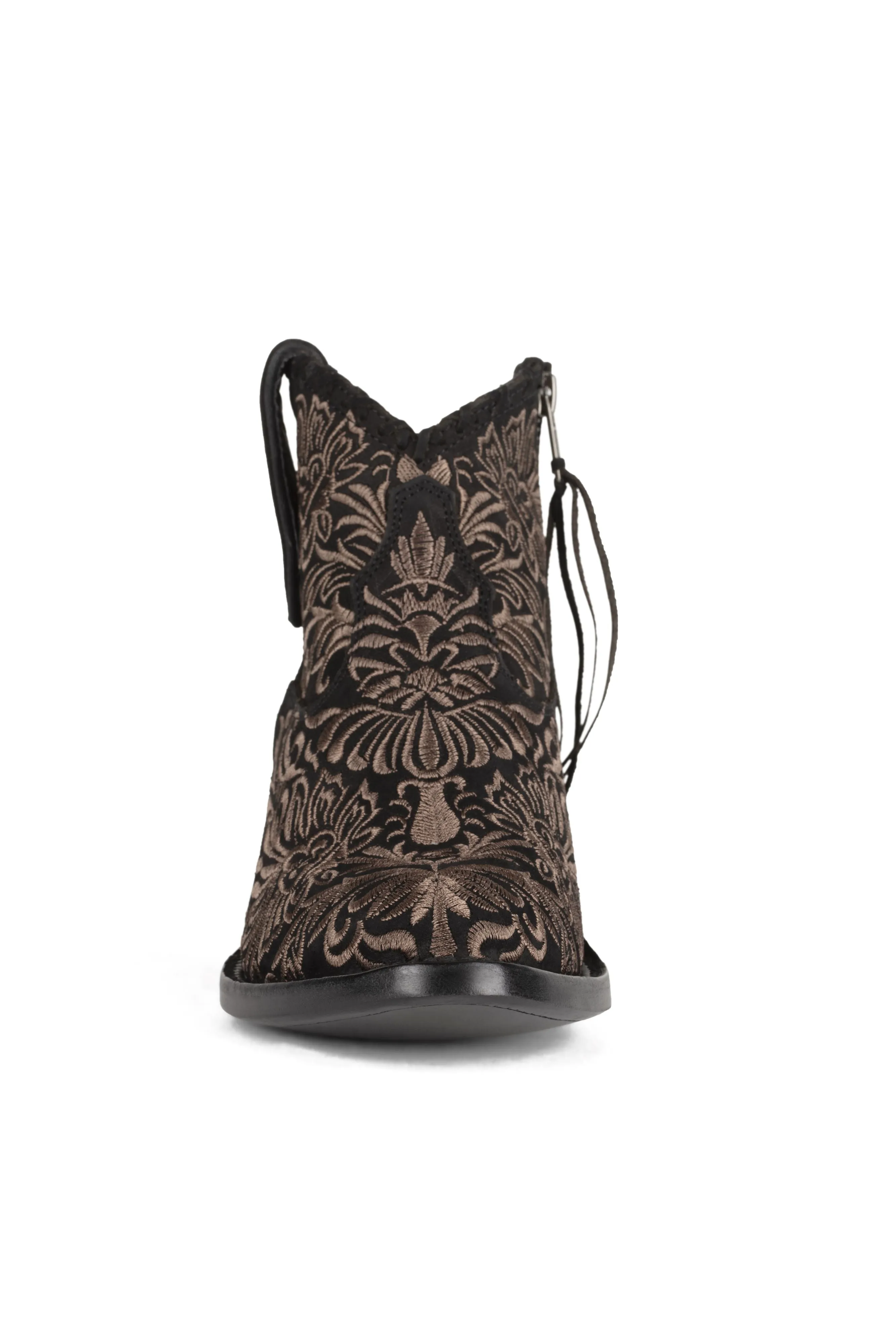 Mila - Almond Toe - Black Suede