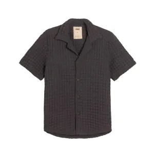Nearly Black Cuba Waffle Shirt