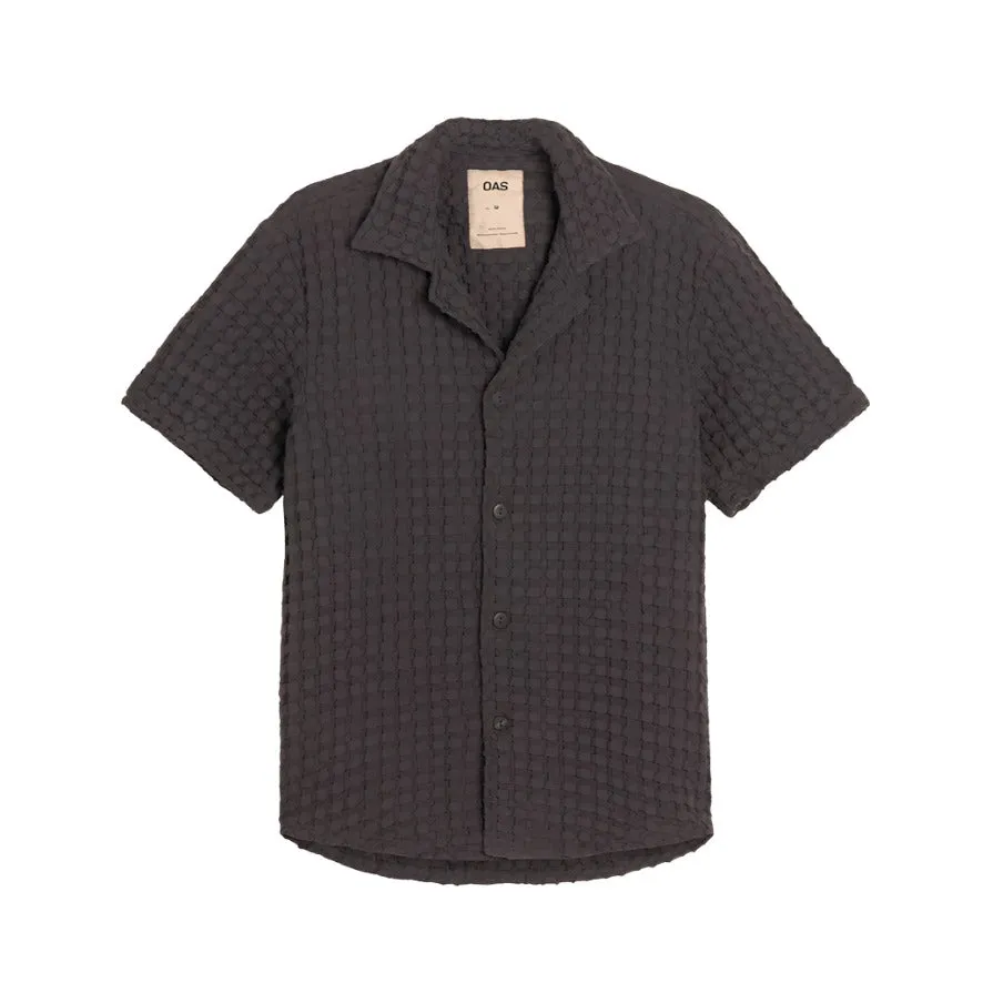 Nearly Black Cuba Waffle Shirt