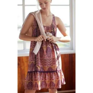 New Anthropologie TINY Moonrise Ruffled Mini Dress $128 X-SMALL Loungewear