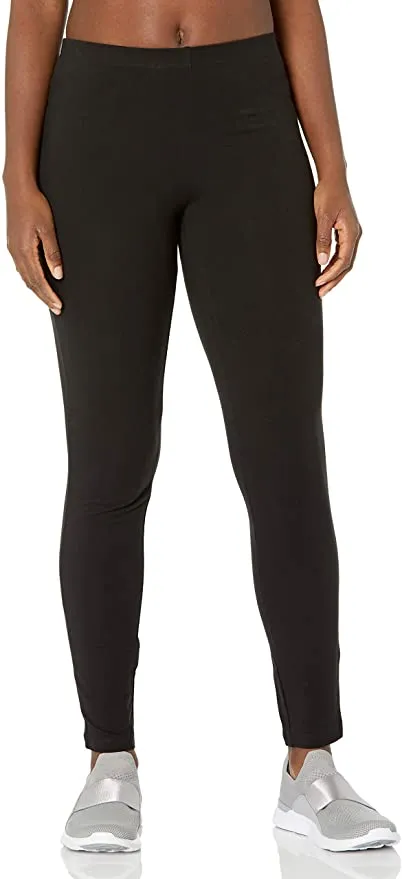 New Hanes Womens Legging, Black, Soft cotton with a touch of spandex for move-with-you comfort! sz M!