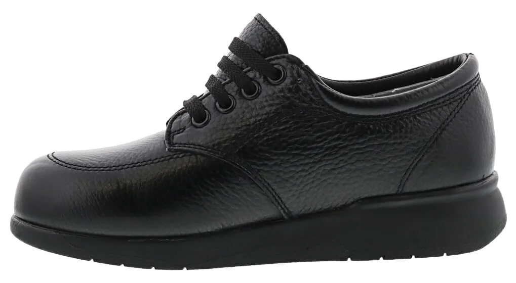 NEW VILLAGER Black Soft Pebble Leather