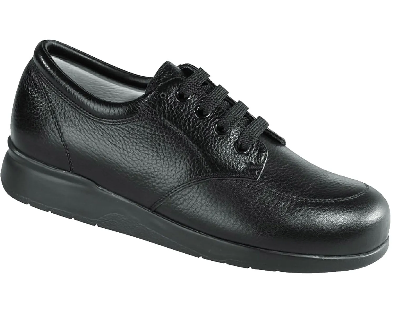 NEW VILLAGER Black Soft Pebble Leather