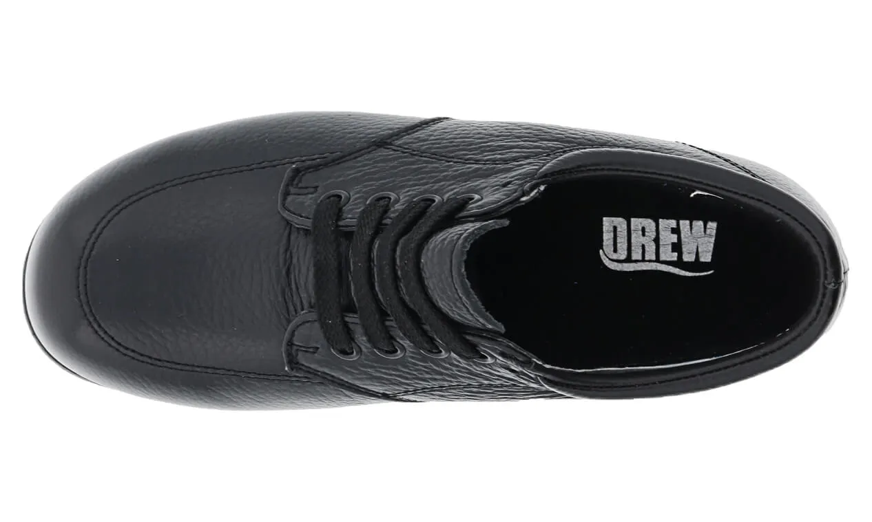 NEW VILLAGER Black Soft Pebble Leather