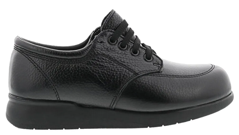 NEW VILLAGER Black Soft Pebble Leather