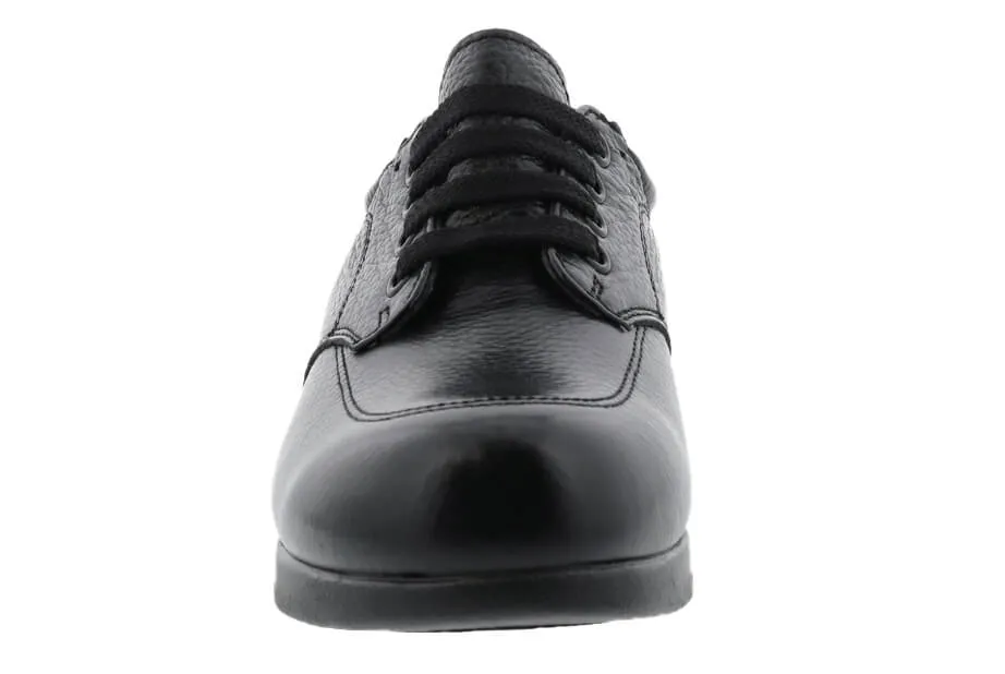 NEW VILLAGER Black Soft Pebble Leather