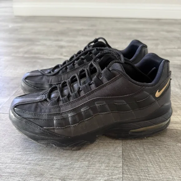 Nike Air Max 95 Black and Gold Sneakers