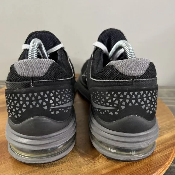 Nike Lunarmax Plus Mens Size 8 Black Athletic Running Shoes Sneakers 415322-003