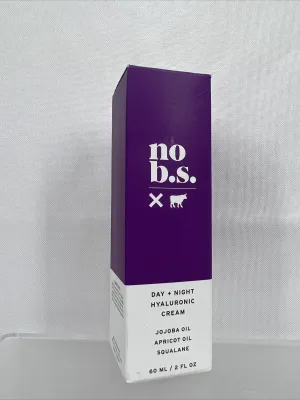 No B.S. Day   Night Hyaluronic Acid Creme Facial Lightweight Moisturizer 2 Oz