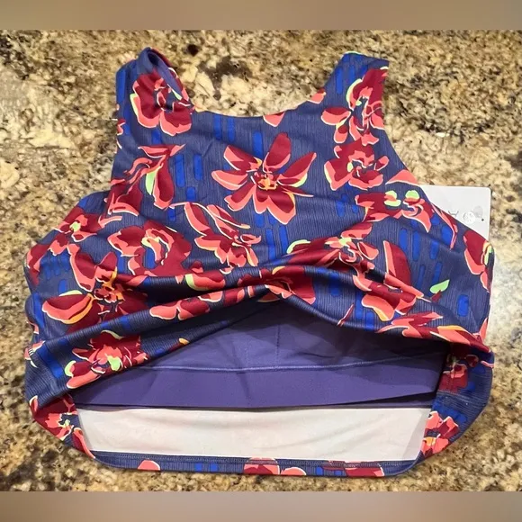 NWT Athleta Conscious Crop Printed Sports Bra D-DD  Cups