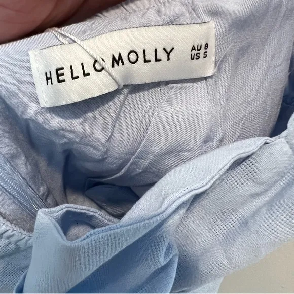 NWT HELLO MOLLY- Harmony in Thirds Dress Ice Blue