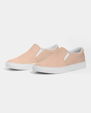 Pale Pastel Orange Slip-On Canvas Sneakers | Men's | Bright Pale Pastel Orange | C0M22Y30K0