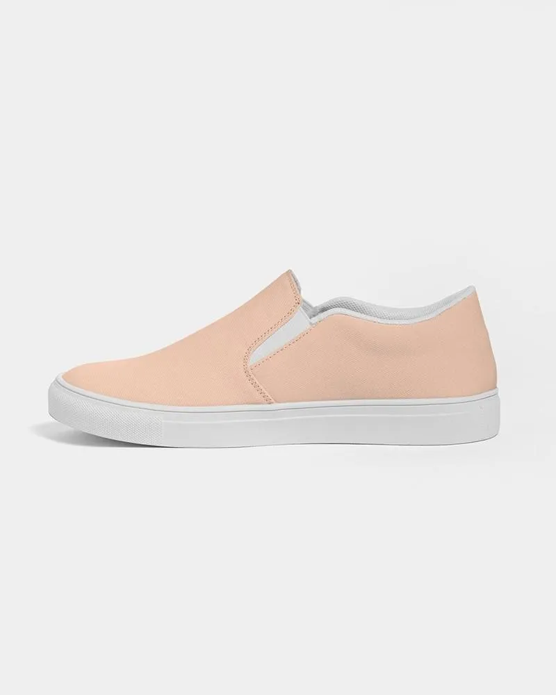 Pale Pastel Orange Slip-On Canvas Sneakers | Men's | Bright Pale Pastel Orange | C0M22Y30K0