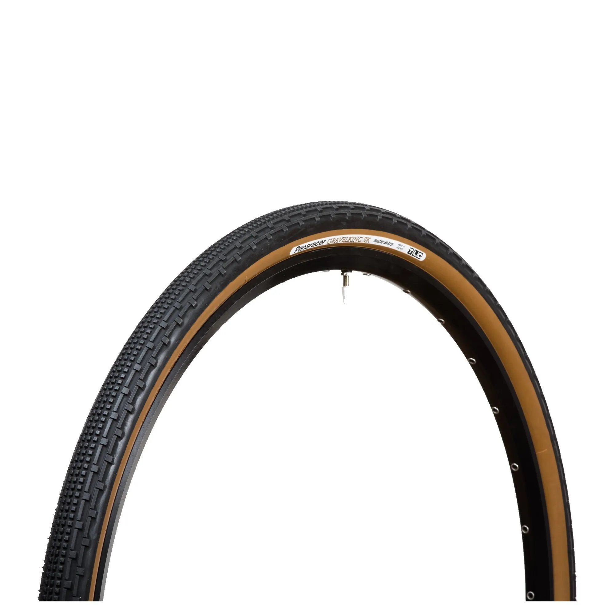 PANARACER GRAVELKING SK TLC FOLDING TYRE BLACK/BROWN 700X43C