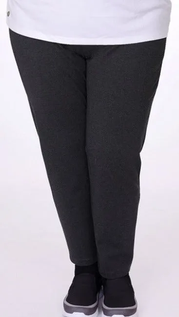 Pantalon Chicory Chic Taille Plus - Gris