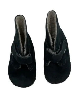 Pediped navy suede booties 18-24m