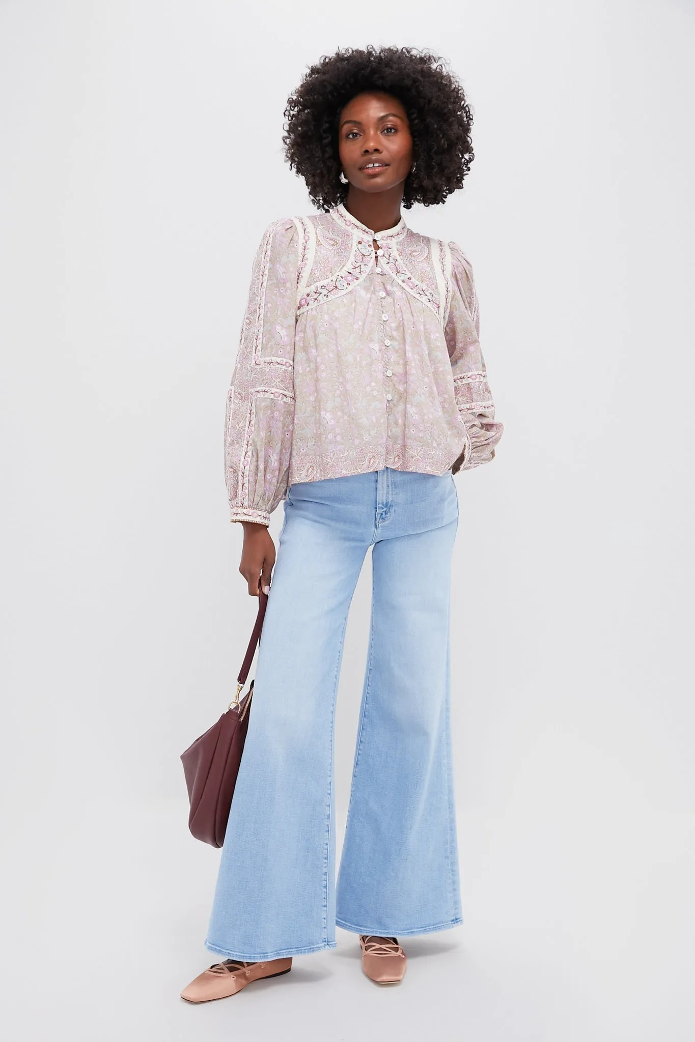 Pink Louisa Flats