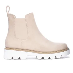 Piper Suede Booties Cream