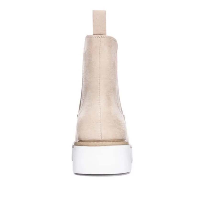 Piper Suede Booties Cream