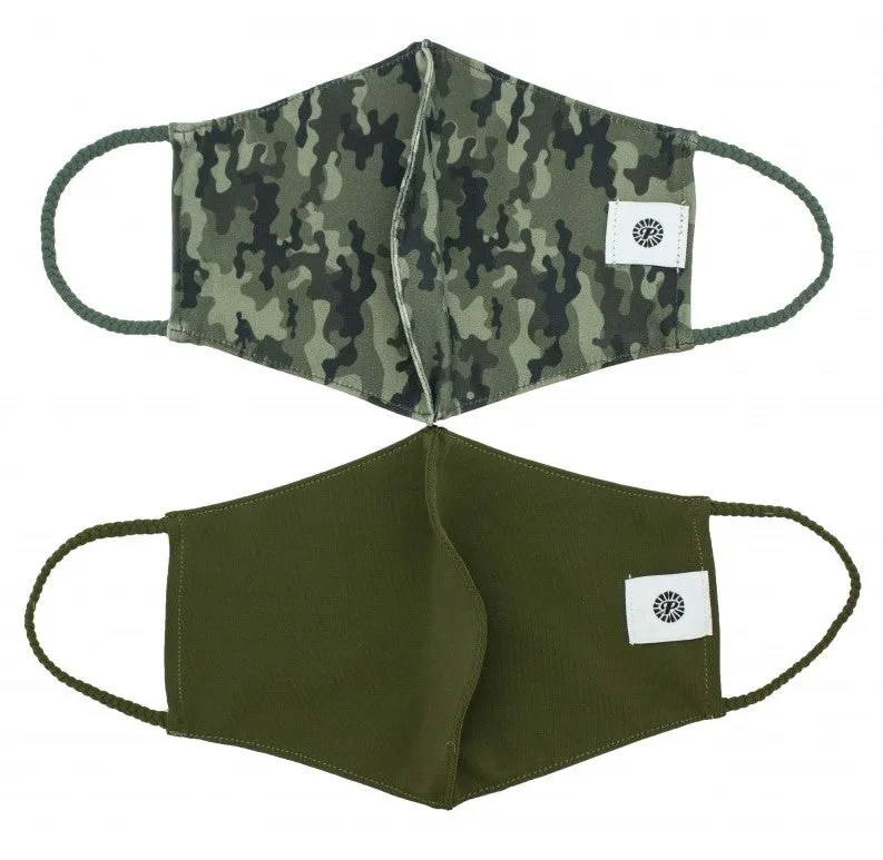 Pom Masks XL by Pomchies - Camo / Solid Olive (XLARGE)