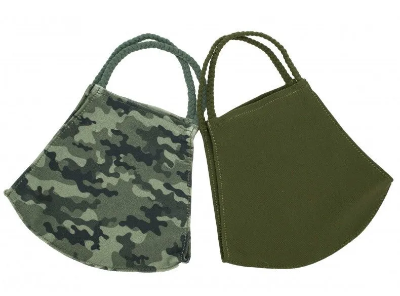 Pom Masks XL by Pomchies - Camo / Solid Olive (XLARGE)
