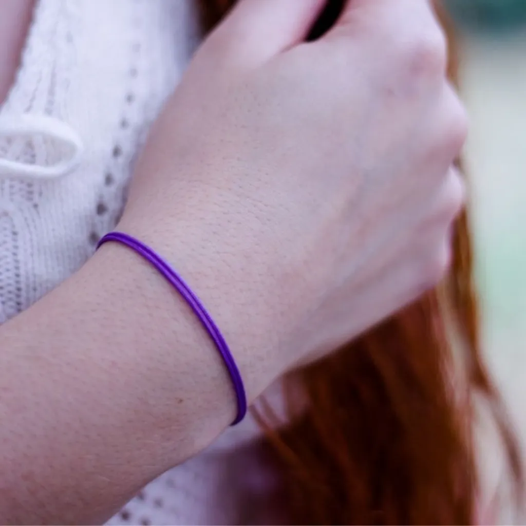 Purple Cord Bracelet - Chic & Adjustable