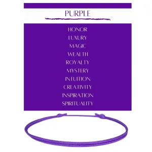 Purple Cord Bracelet - Chic & Adjustable