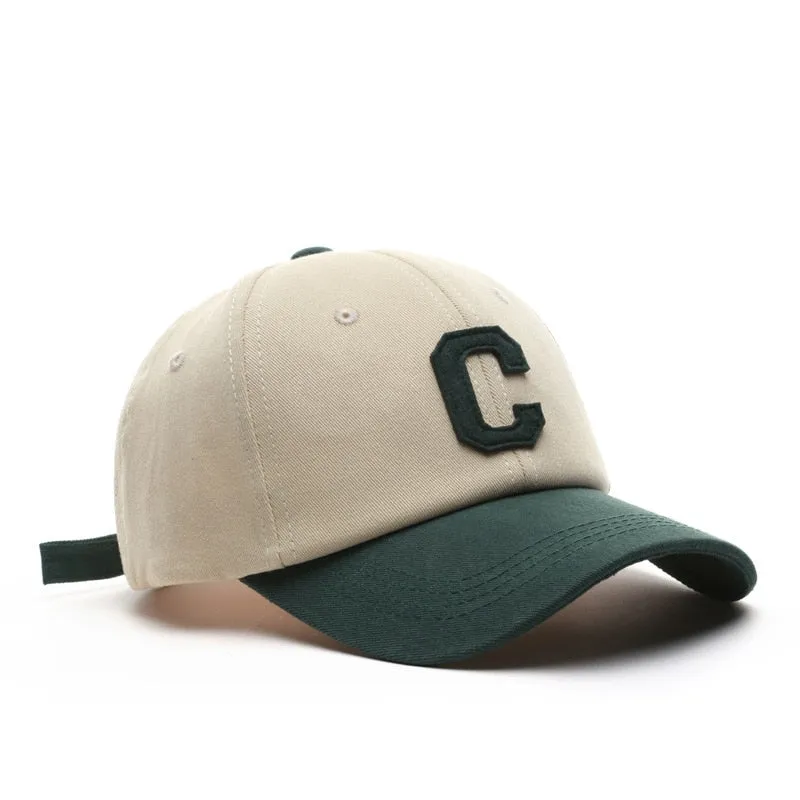"C" Casquette Baseball Sapback Trucker Noir - URB1™