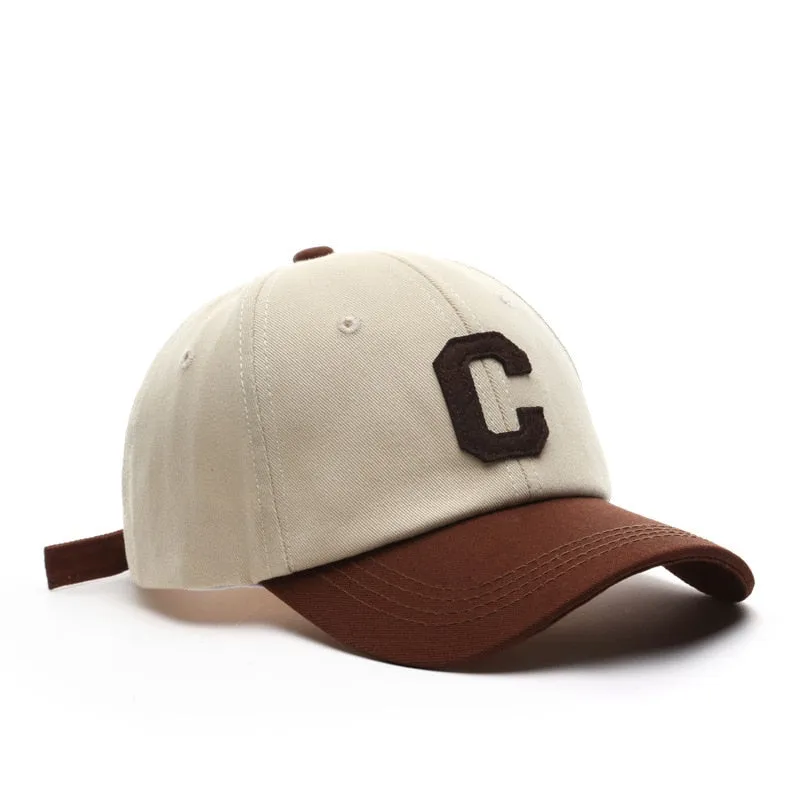 "C" Casquette Baseball Sapback Trucker Noir - URB1™