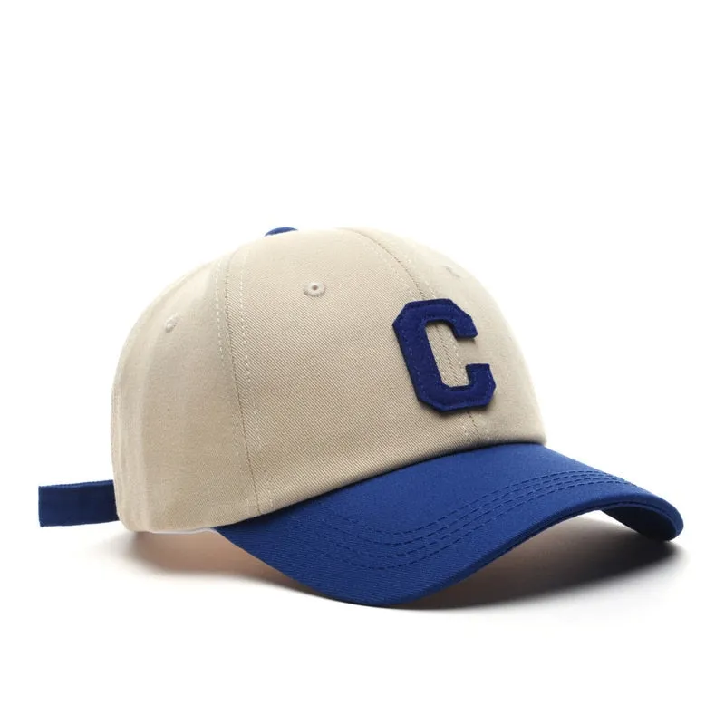 "C" Casquette Baseball Sapback Trucker Noir - URB1™