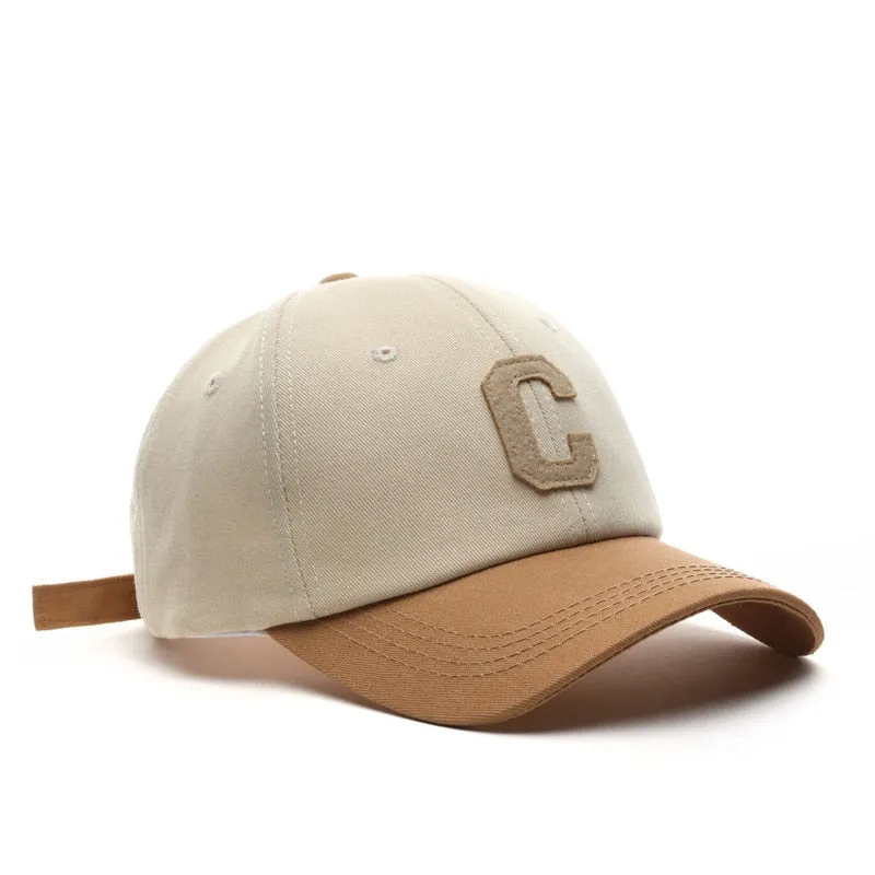 "C" Casquette Baseball Sapback Trucker Noir - URB1™