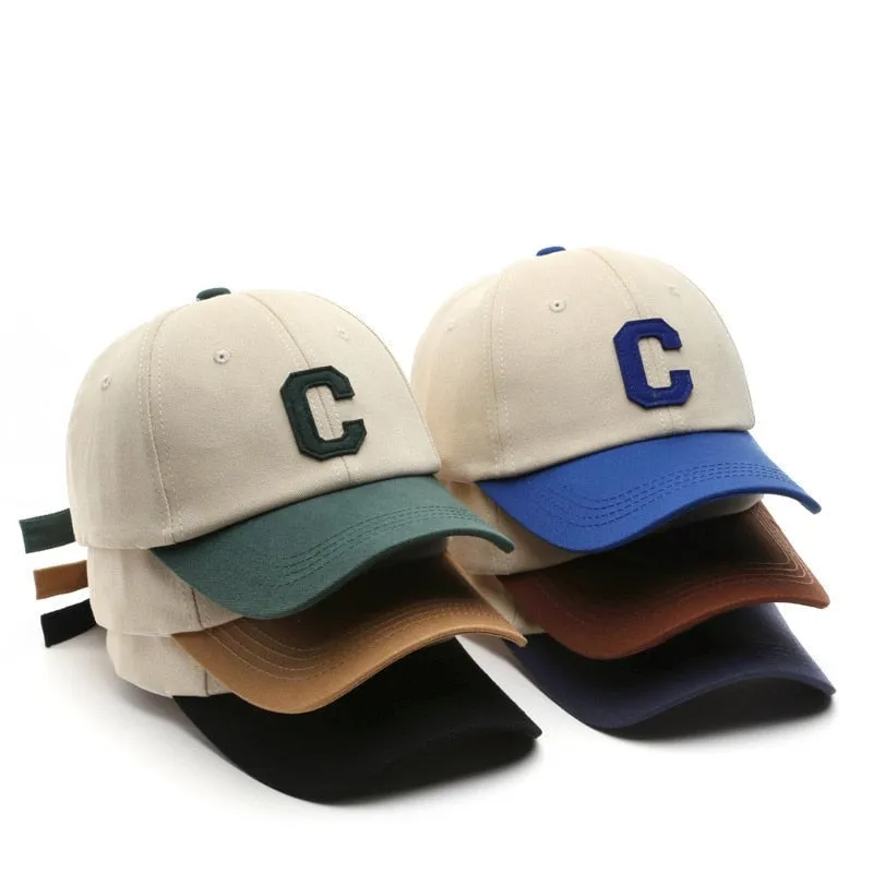 "C" Casquette Baseball Sapback Trucker Noir - URB1™