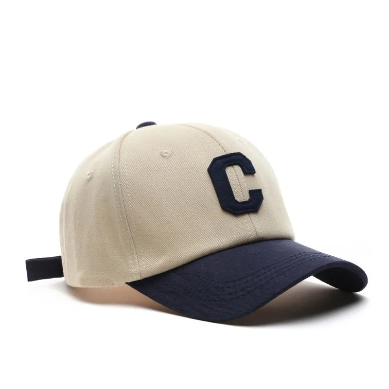 "C" Casquette Baseball Sapback Trucker Noir - URB1™
