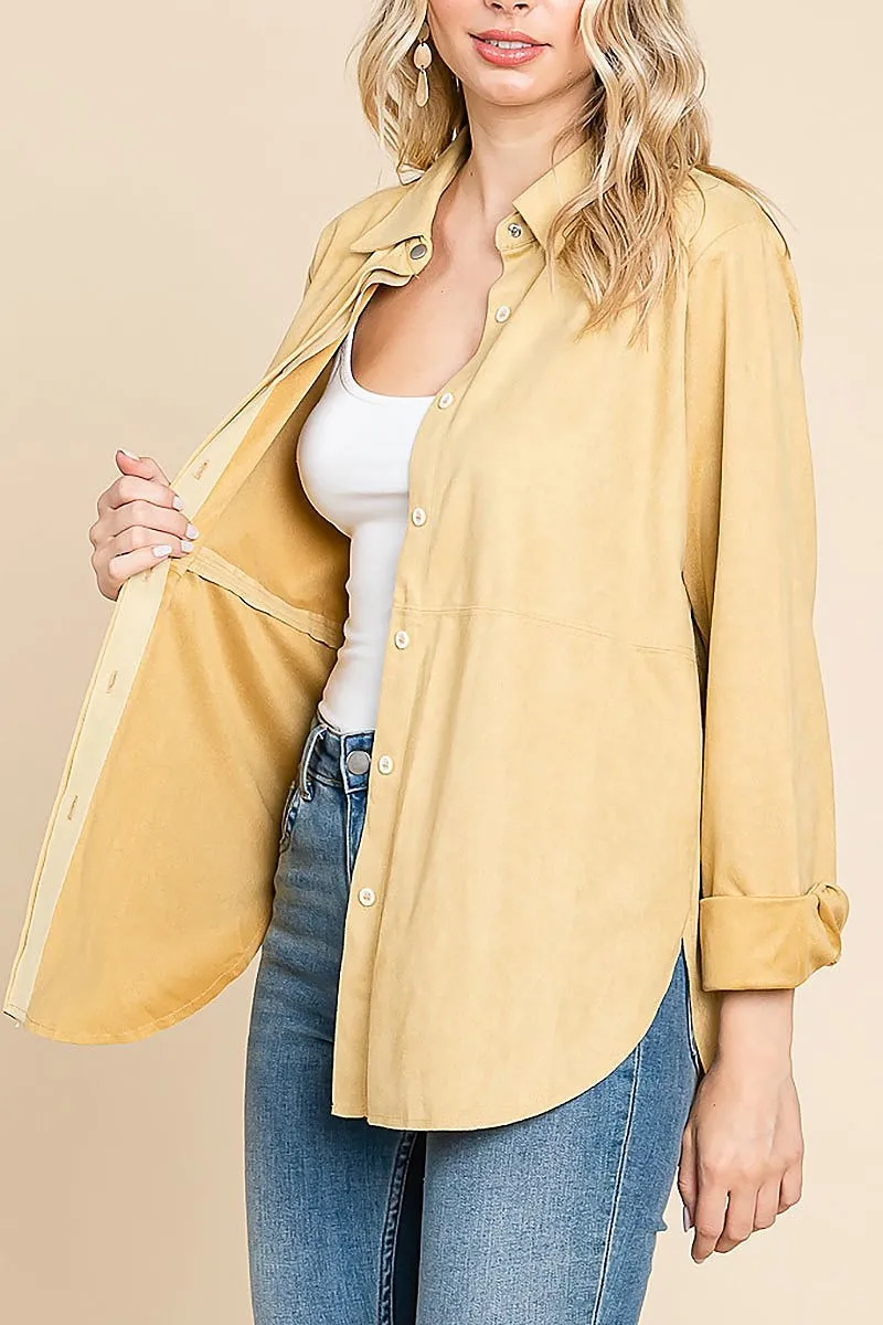 "In the Suede" Shirt Jacket