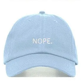 "NOPE" Casquette Baseball Snapback Brodée Rouge Bordeaux - URB1™