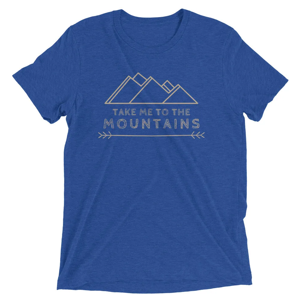 "Take Me To The Mountains" Unisex Tri-Blend Premium Eco T-shirt