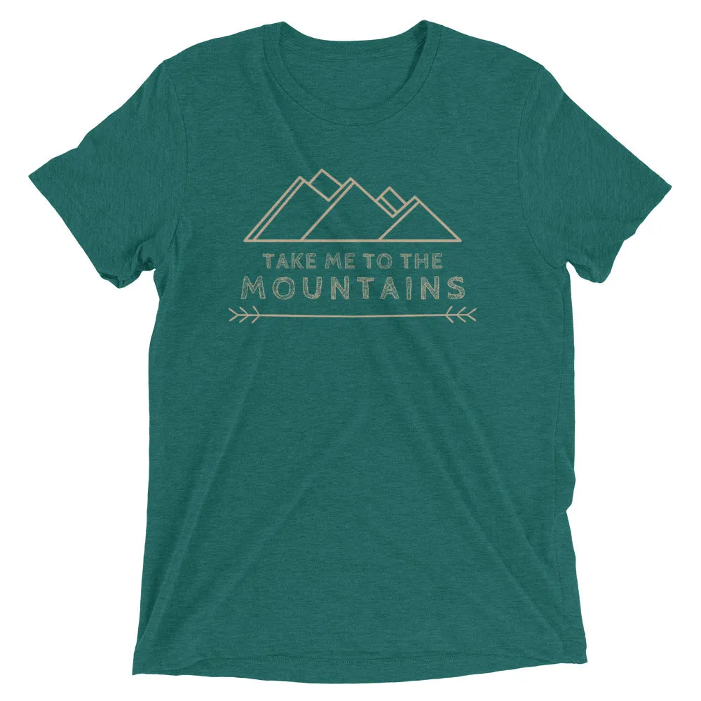 "Take Me To The Mountains" Unisex Tri-Blend Premium Eco T-shirt