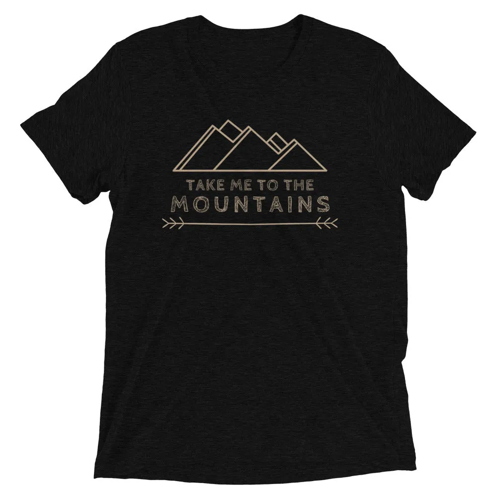"Take Me To The Mountains" Unisex Tri-Blend Premium Eco T-shirt