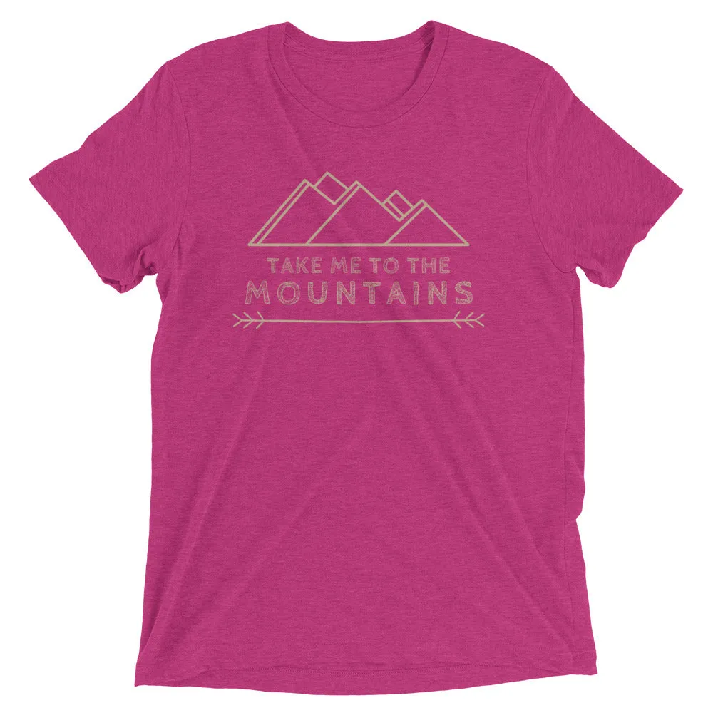 "Take Me To The Mountains" Unisex Tri-Blend Premium Eco T-shirt