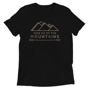 "Take Me To The Mountains" Unisex Tri-Blend Premium Eco T-shirt