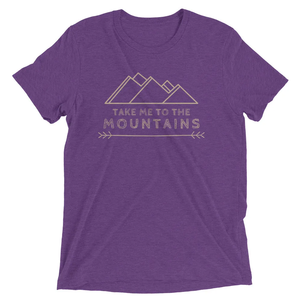 "Take Me To The Mountains" Unisex Tri-Blend Premium Eco T-shirt